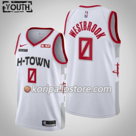 Houston Rockets Russell Westbrook 0 Nike 2019-2020 City Edition Lasten Pelipaidat Swingman
